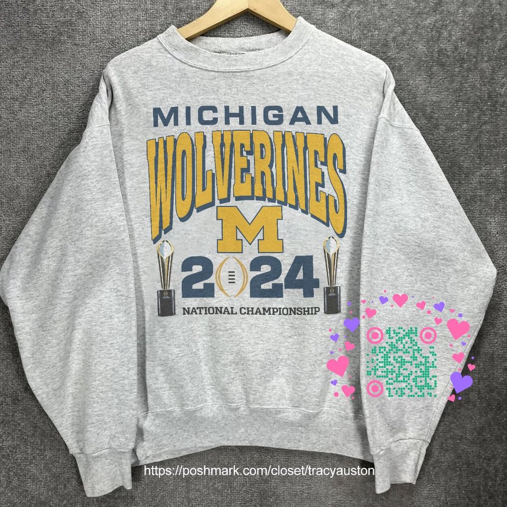2024 University of Michigan Wolverines National Championship Football Sweatshirt